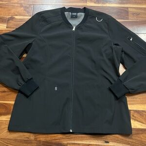 Silver Lining Clothing Company UK XL Sustainable Men's Black Bomber Jacket Zip
